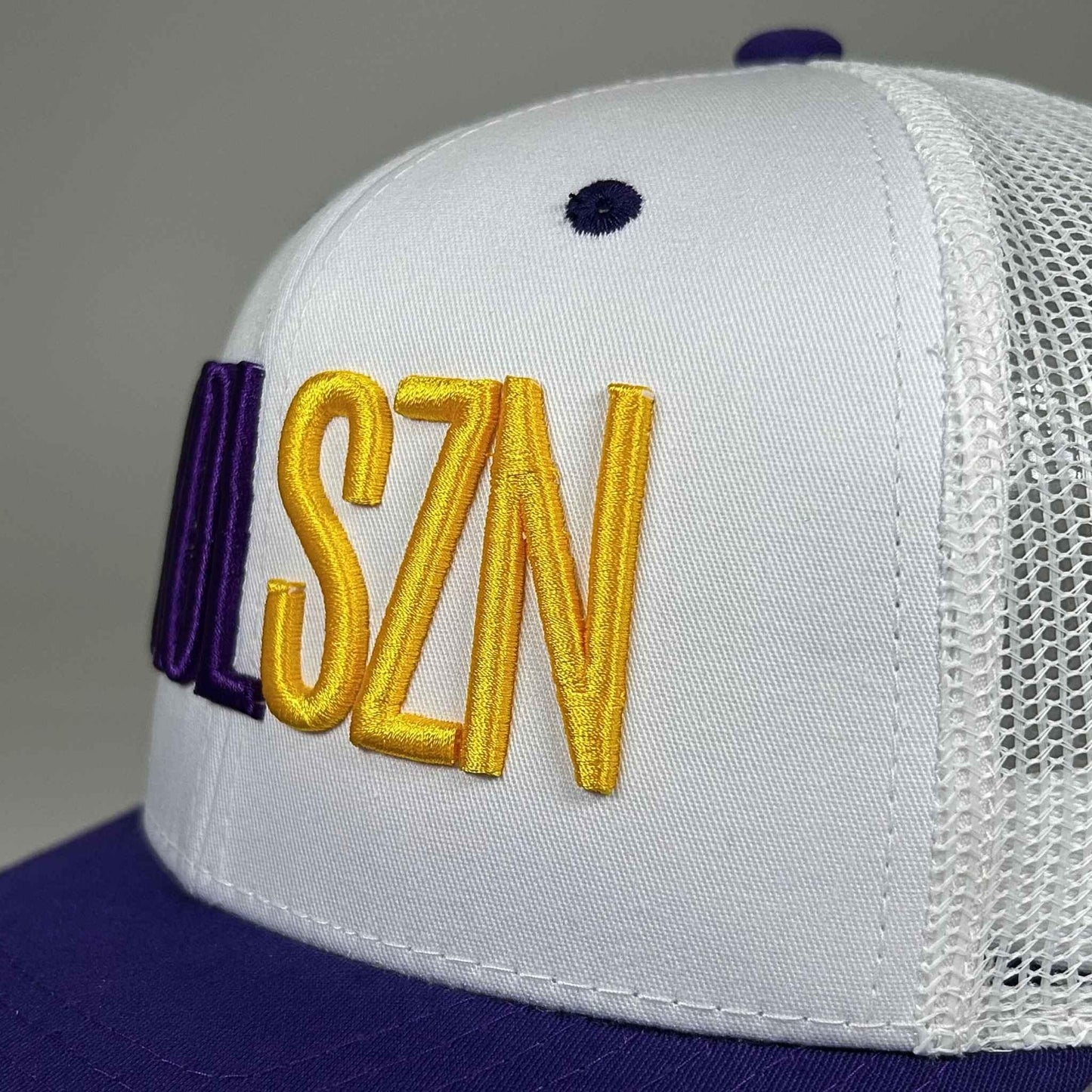 SKOLSZN Trucker Hat – Minnesota Football Inspired (Purple/White)