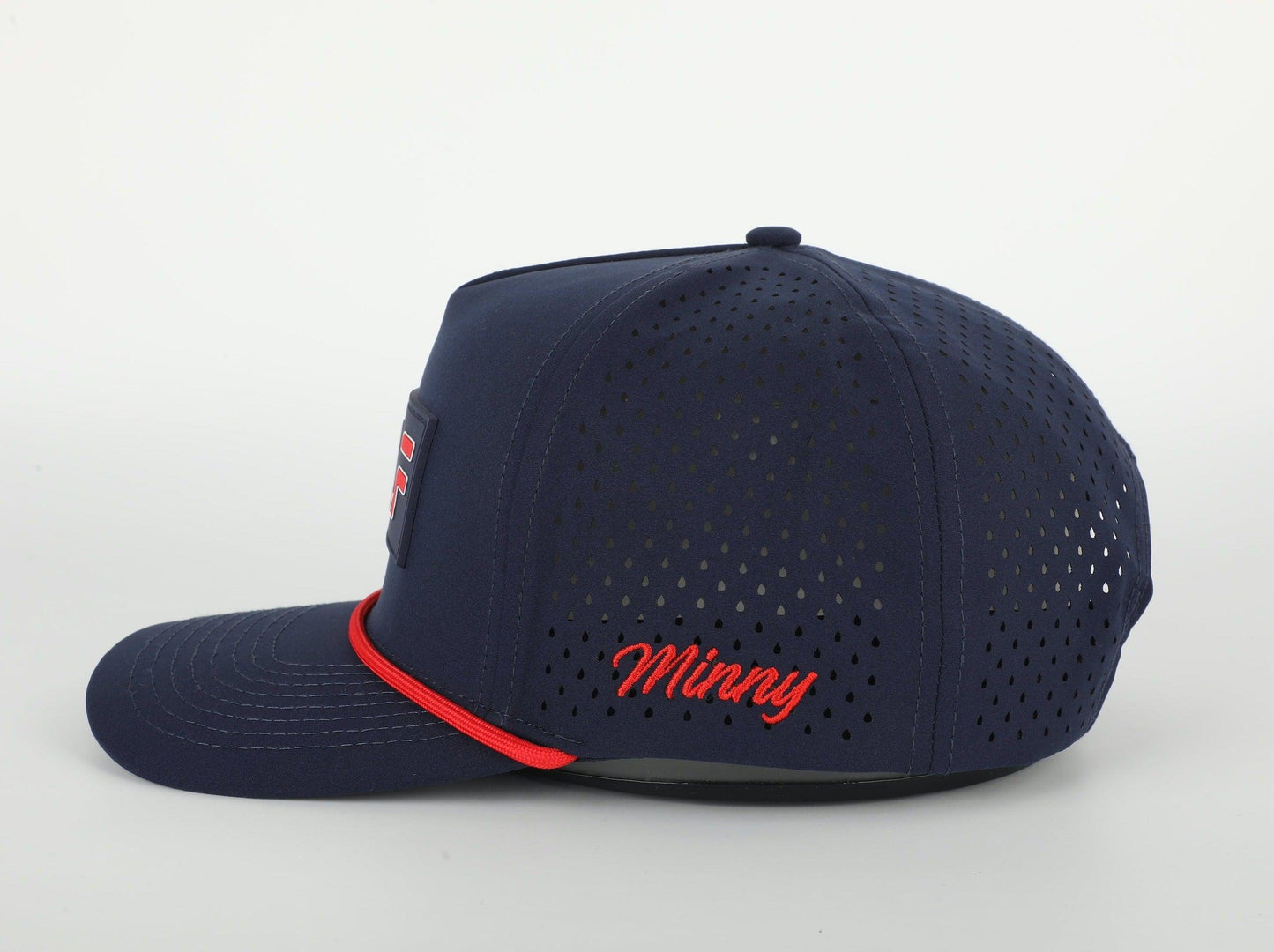 The Minny Golf | Perforated 5-Panel Snapback Rope Hat - Minny Golf Co