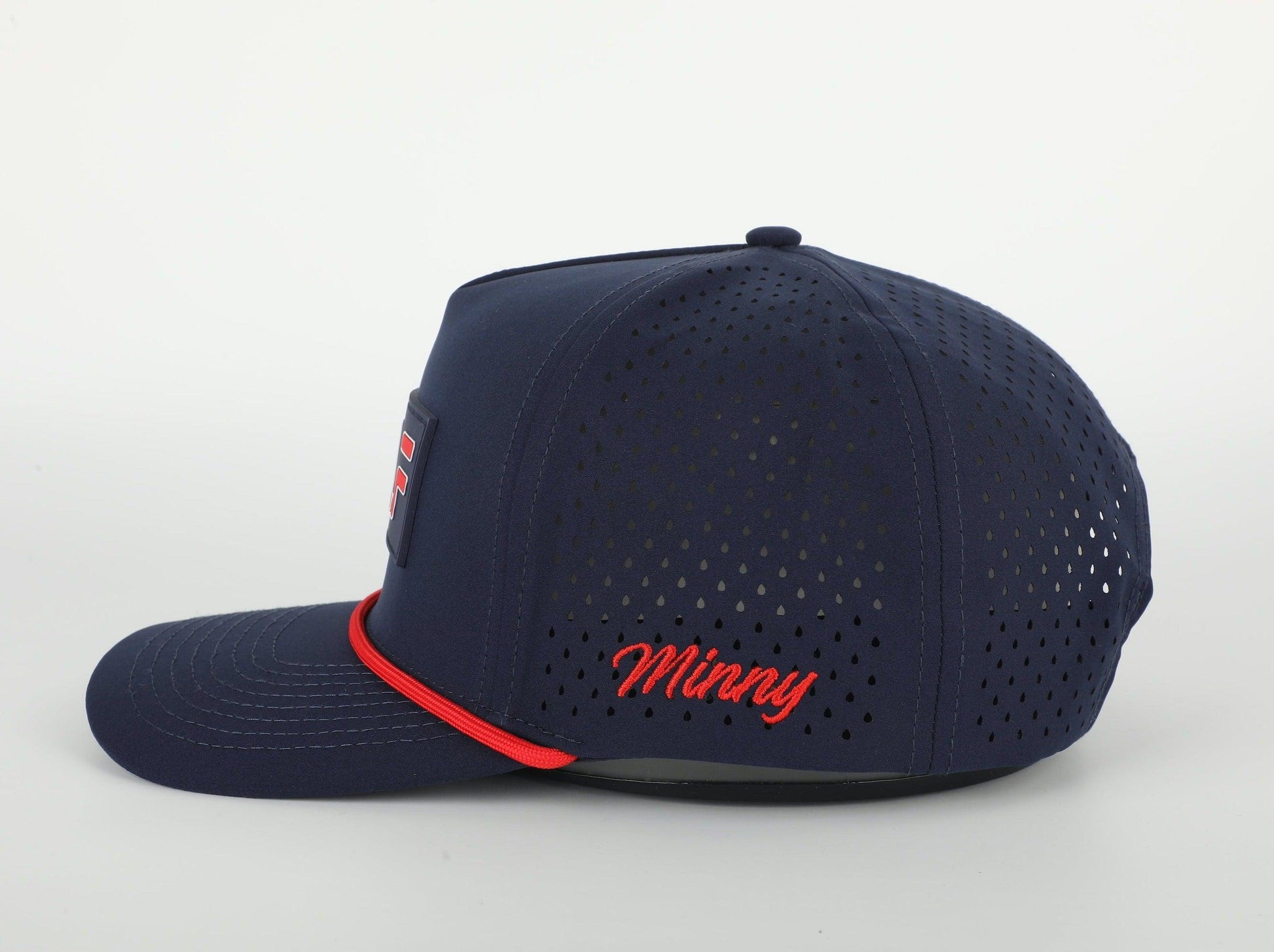 The Minny Golf | Perforated 5-Panel Snapback Rope Hat - Minny Golf Co