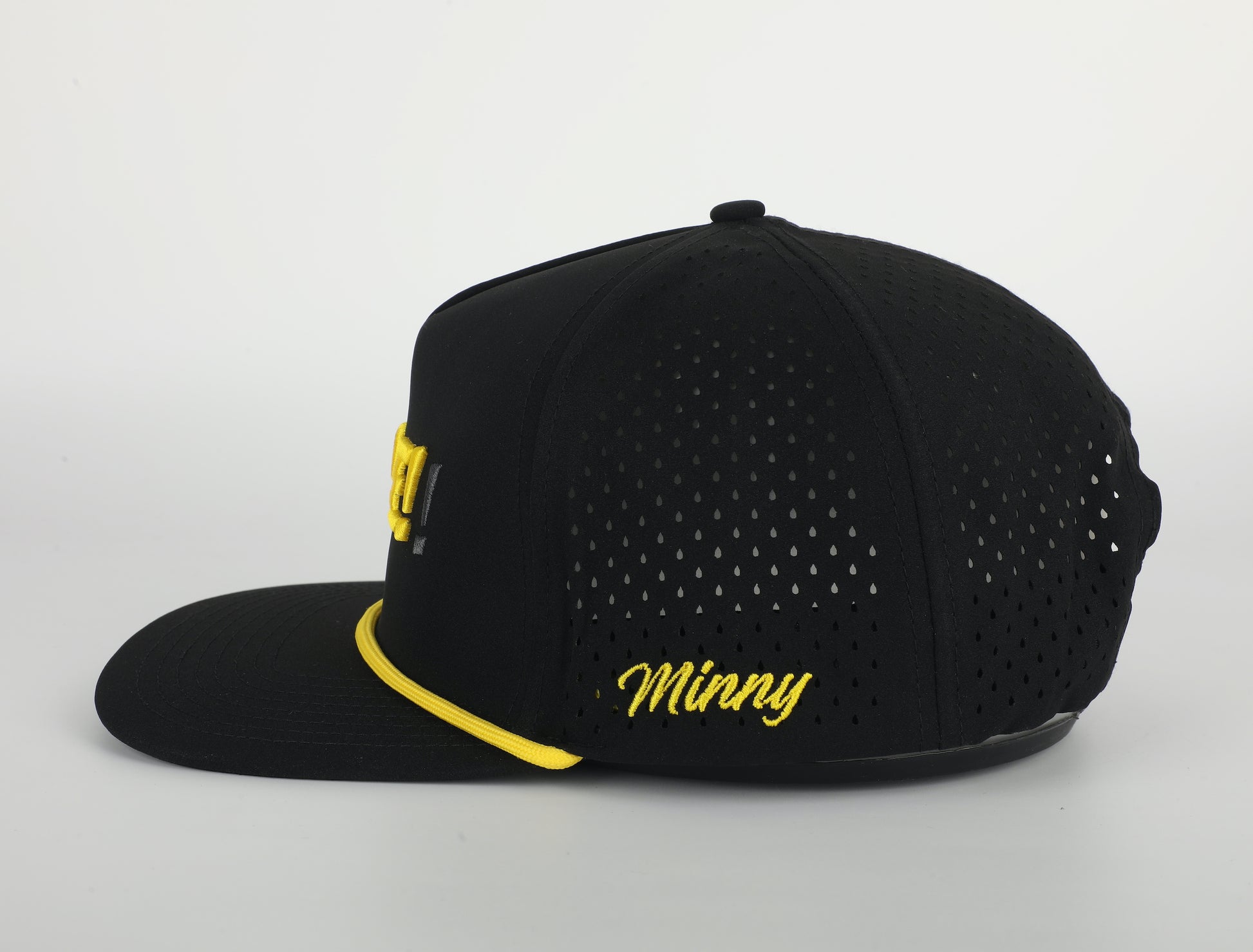 The Ope! | Perforated Flatbill 5-panel Snapback Rope Hat - Minny Golf Co 