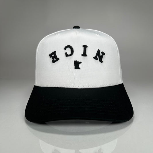 Minnesota NICE Vintage Snapback (Black/White) | Minny Co.