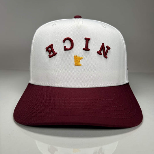 Minnesota NICE Vintage Snapback (Maroon) | Minny Co.
