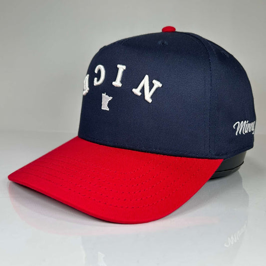 Minnesota NICE Vintage Snapback (Red/Navy/White) | Minny Co.