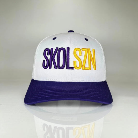 SKOLSZN Trucker Hat – Minnesota Football Inspired (Purple/White)