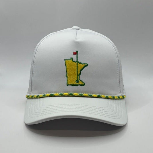 The Minny Master - Perforated Snapback Rope Cap - Minny Golf Co 